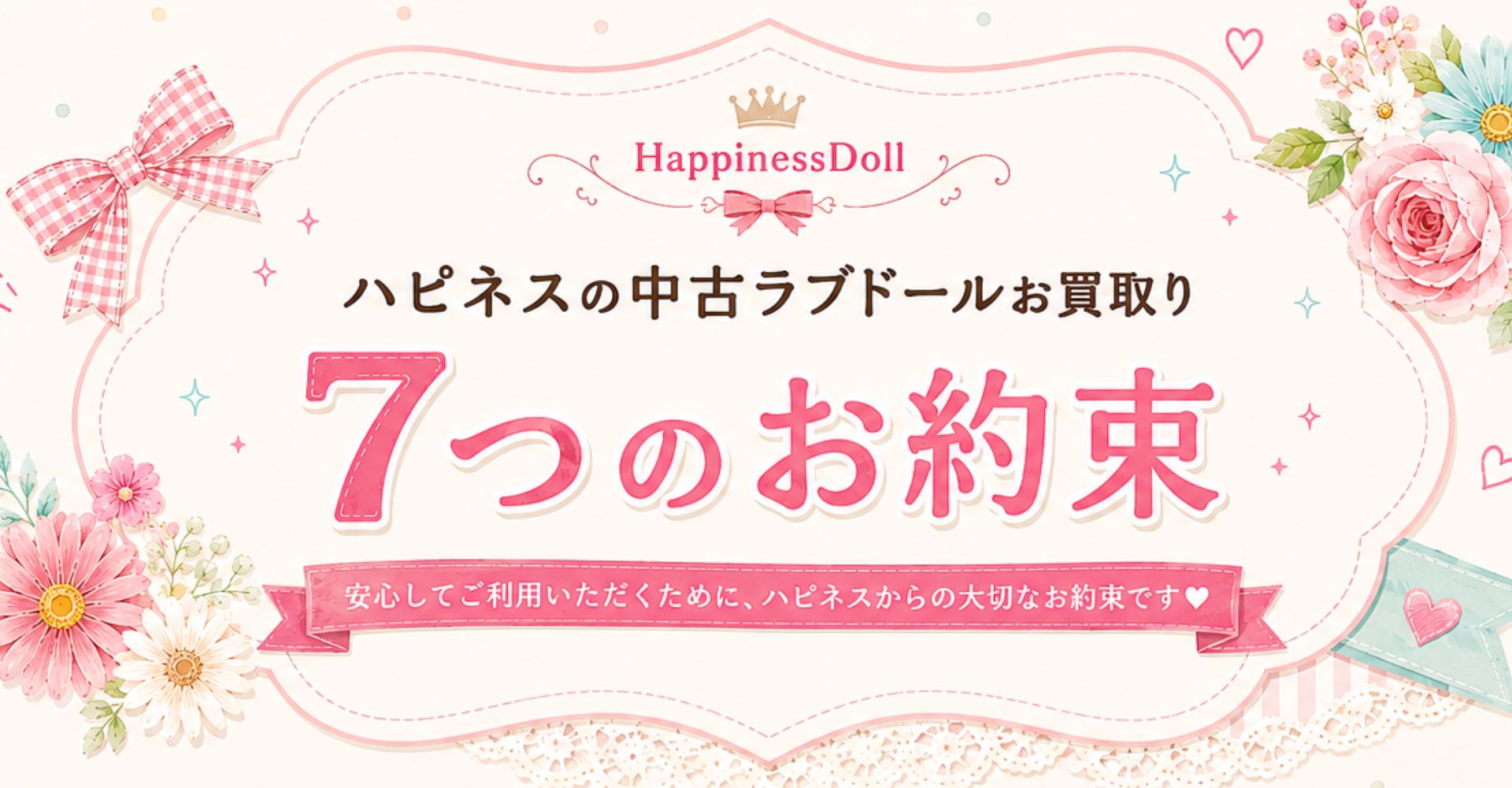 ラブドールお買取の７つの約束